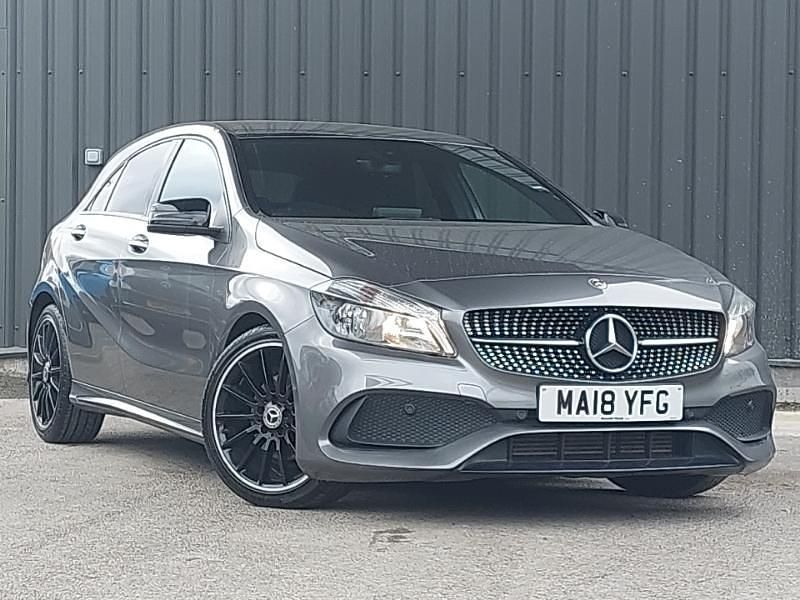 Used Mercedes A160 AMG line 102 HP (75 kW) 2018 Grey Hatchback