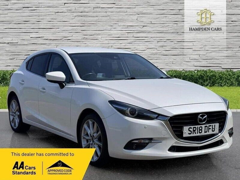 White Used 2018 Mazda 3 Inclusive Hatchback | £9,595 (Fair price) - Image 1/3