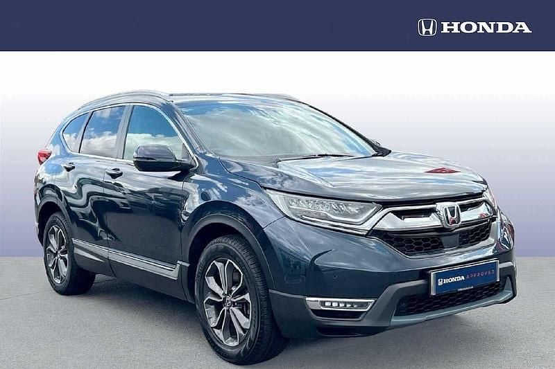 Metallic cosmic blue Used 2021 Honda CR-V Hybrid SUV | £21,674 (Fair price) - Image 1/4