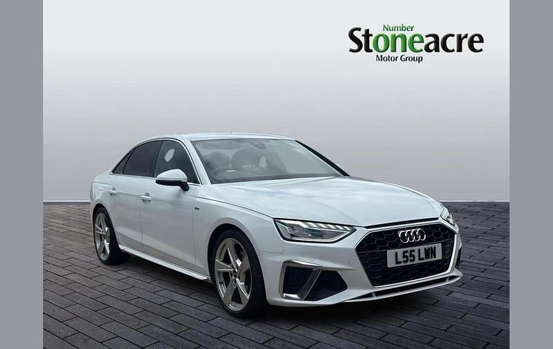 White Used 2021 Audi A4 S-Line Sedan | £19,995 (Fair price) - Image 1/4