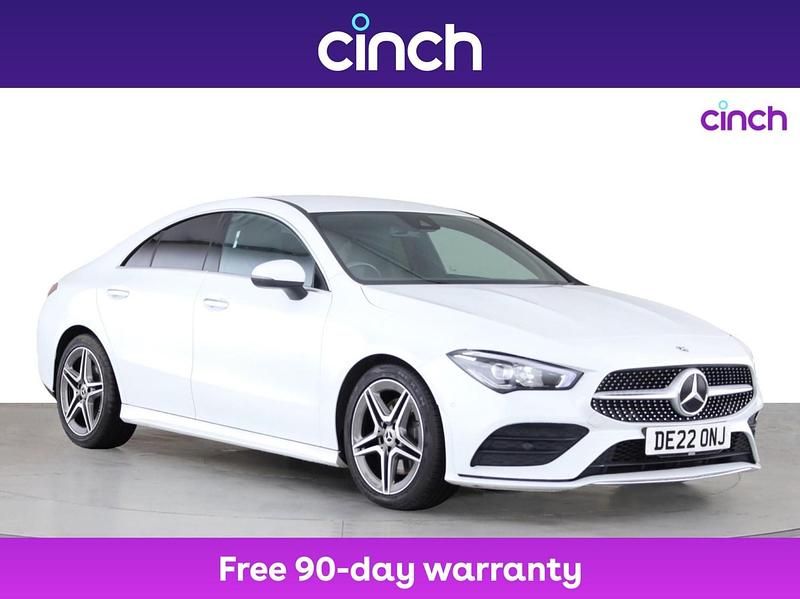 White Used 2022 Mercedes CLA220 AMG Line Premium Sedan | £22,149 (Fair price) - Image 1/3