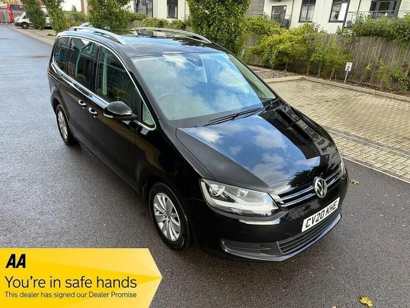 Black Used 2020 VW Sharan SE MPV | £17,850 (Fair price) - Image 1/3