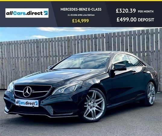 Black Used 2017 Mercedes E220 AMG line Coupe | £13,999 (Good price) - Image 1/1