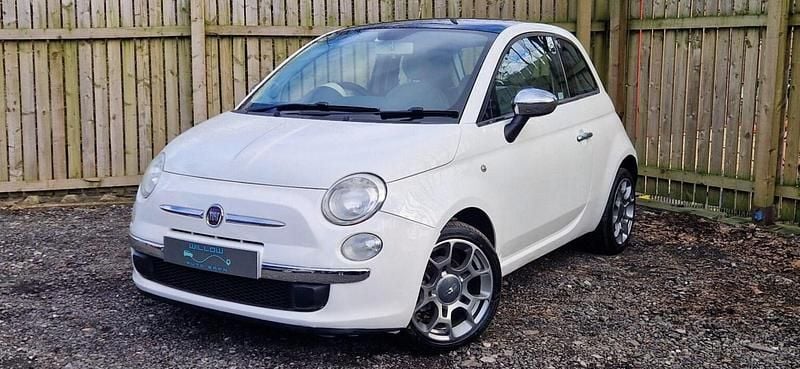 Used Fiat 500 Lounge 100 HP (73 kW) 2008 White Hatchback