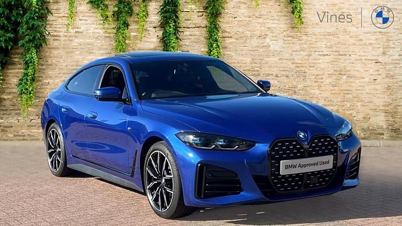 Blue Used 2022 BMW 420 Gran Coupé M Sport Coupe | £30,661 (Good price) - Image 1/4
