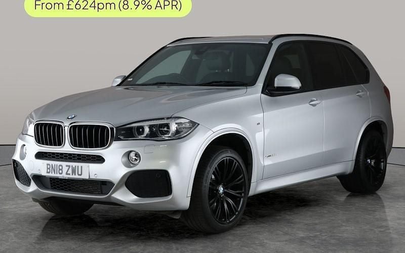 Silver Used 2018 BMW X5 M Sport SUV | £21,721 (Good price) - Image 1/2