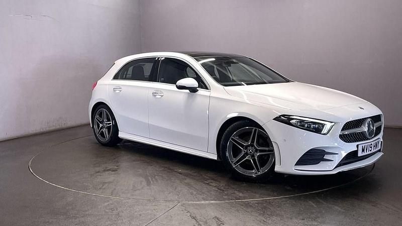 White Used 2019 Mercedes A180 AMG line Hatchback | £16,599 (Fair price) - Image 1/4