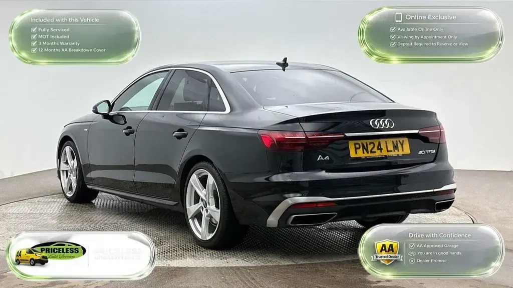 Used Audi A4 S-Line 2024 Black Sedan