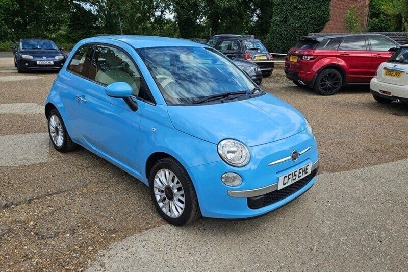 Blue Used 2015 Fiat 500 Pop Star Hatchback | £3,495 (Good price) - Image 1/1