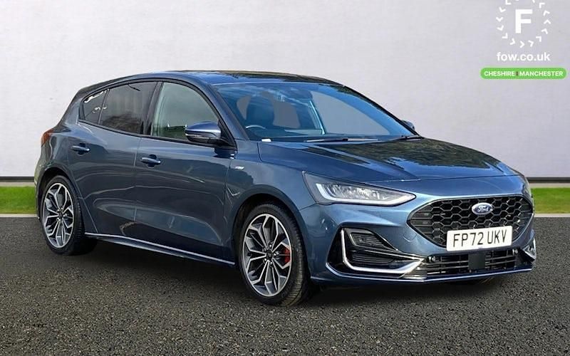 Used Ford Focus ST-Line 125 HP (91 kW) 2022 Blue Hatchback