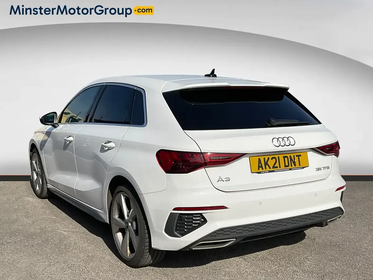 Used Audi A3 S-Line 150 HP (110 kW) 2021 White Sedan