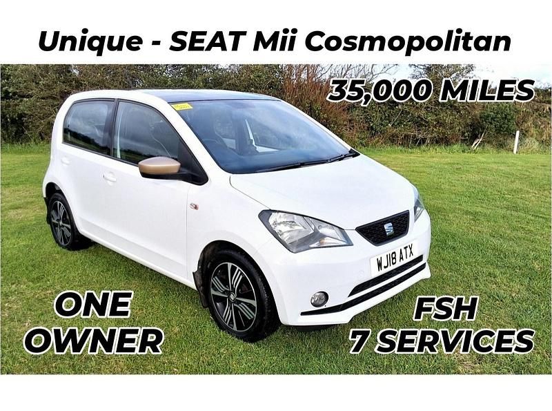 White Used 2018 Seat Mii Cosmopolitan Hatchback | £8,995 (Expensive) - Image 1/4