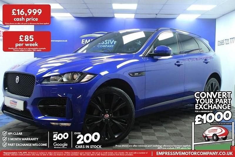 Used Jaguar F-Pace R-Sport 180 HP (132 kW) 2019 Blue SUV
