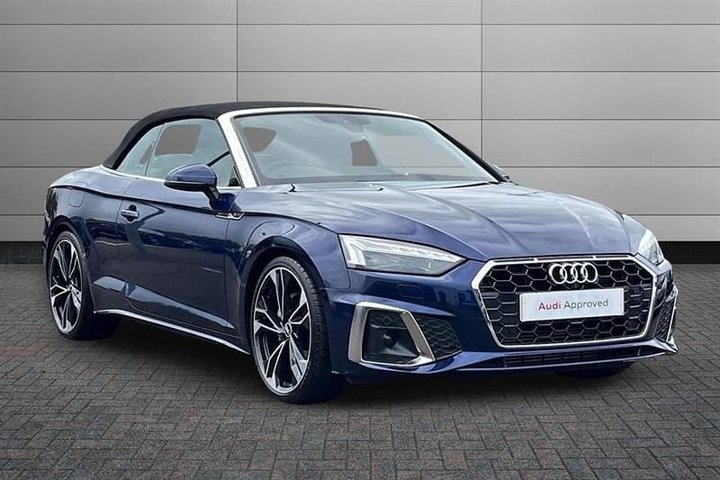 Navarra blue Used 2021 Audi A5 Cabriolet Comfort Cabriolet | £30,495 (Fair price) - Image 1/4