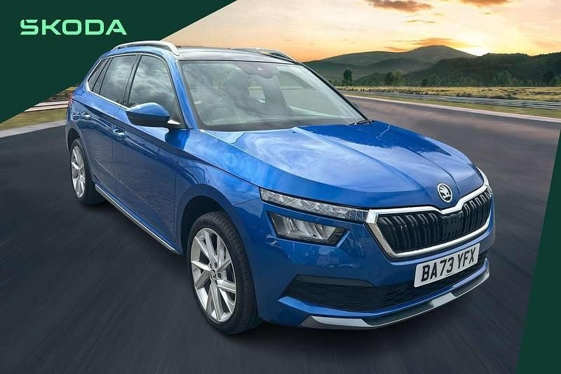 Race blue metallic Used 2023 Skoda Kamiq SE L Executive SUV | £18,995 (Fair price) - Image 1/4