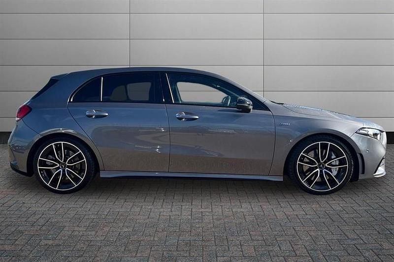 Used Mercedes A35 AMG Premium 306 HP (225 kW) 2022 Iridium silver Hatchback