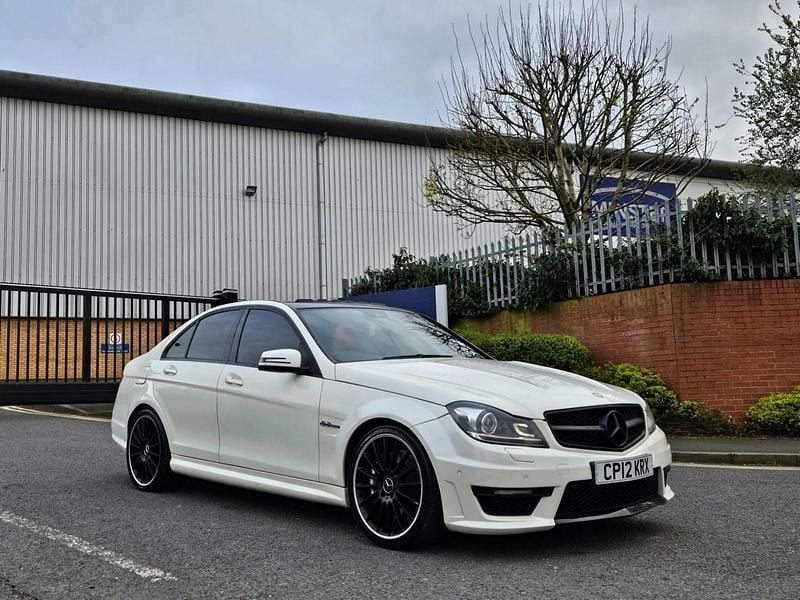 Used Mercedes C63 AMG 2012 White Sedan
