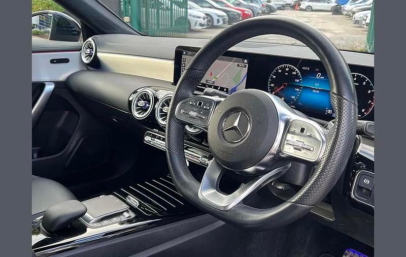 Used Mercedes CLA200 AMG Line Premium 161 HP (118 kW) 2022 Red Coupe