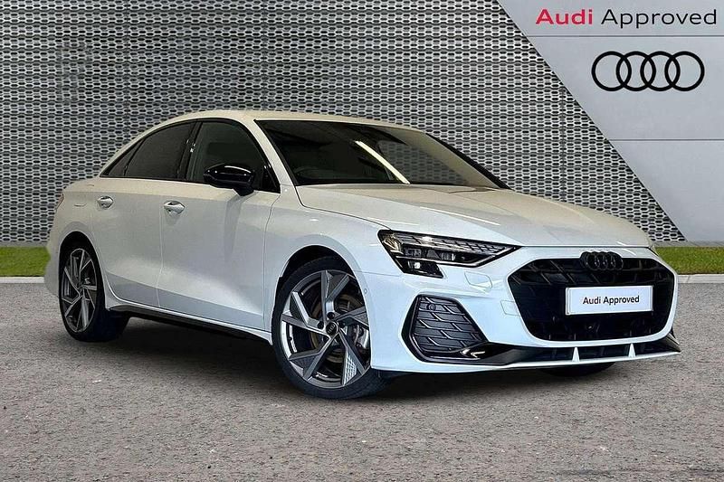 White Used 2024 Audi A3 Black Edition Sedan | £30,495 (Expensive) - Image 1/3