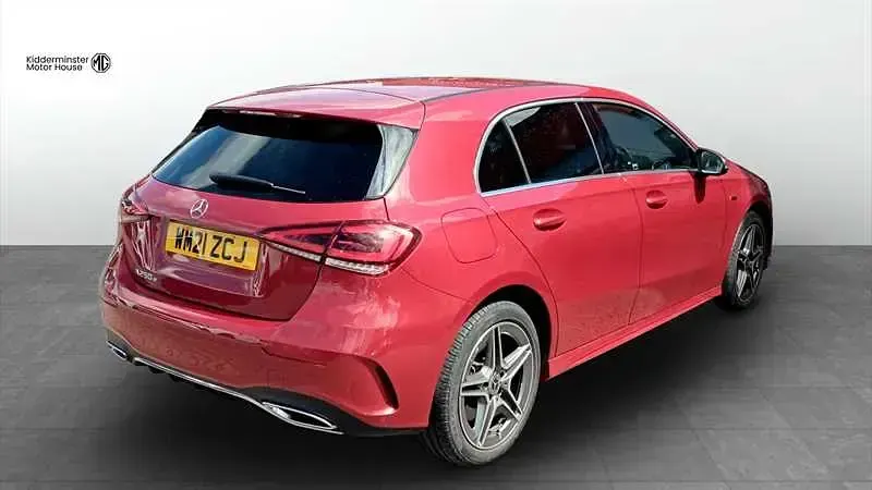 Used Mercedes A250 AMG line 2021 Red Hatchback