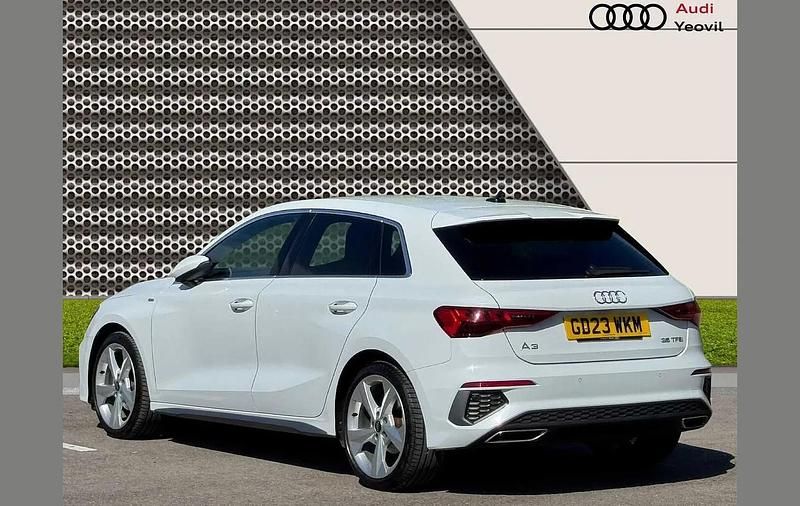 Used Audi A3 S-Line 147 HP (108 kW) 2023 White Sedan