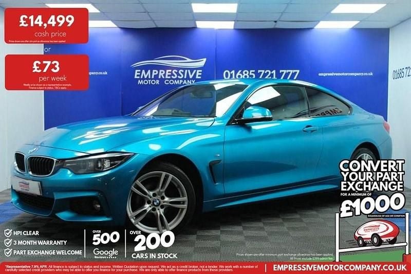 Used BMW 420 M Sport 184 HP (135 kW) 2018 Blue Coupe