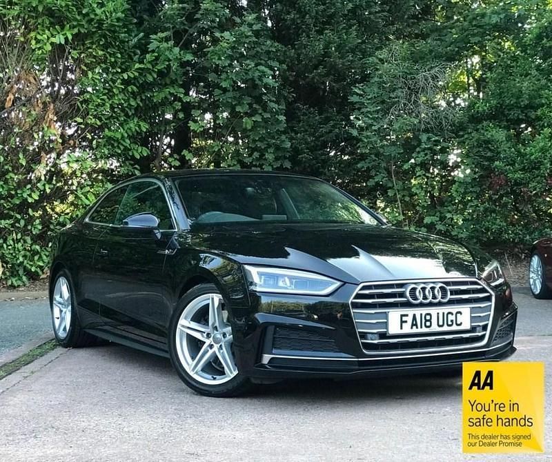 Black Used 2018 Audi A5 S-Line Coupe | £16,897 (Fair price) - Image 1/4