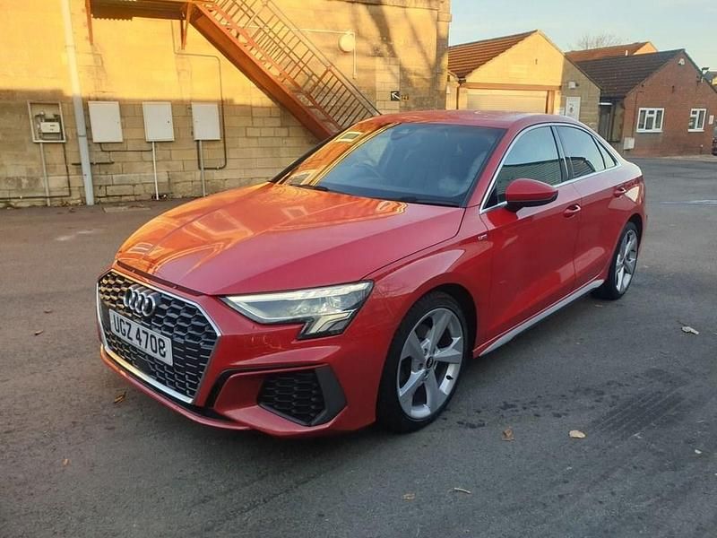 Used Audi A3 S-Line 116 HP (85 kW) 2021 Red Sedan