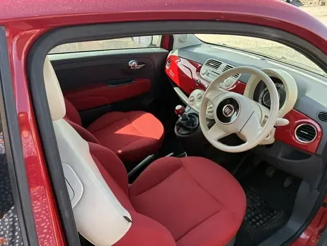 Used Fiat 500 69 HP (50 kW) 2013 Red Hatchback