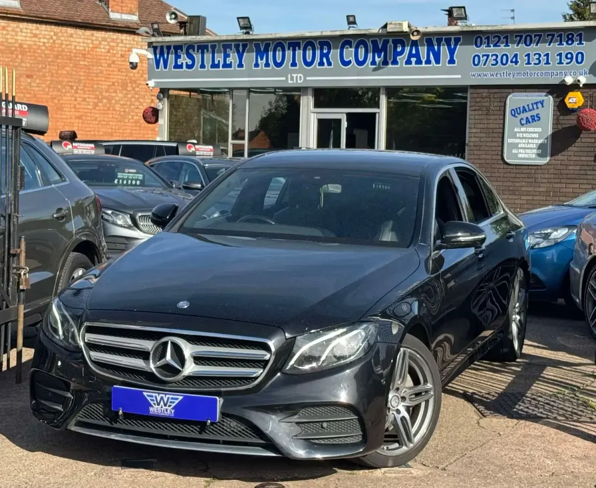 Used Mercedes E220 AMG line 194 HP (142 kW) 2017 Black Sedan