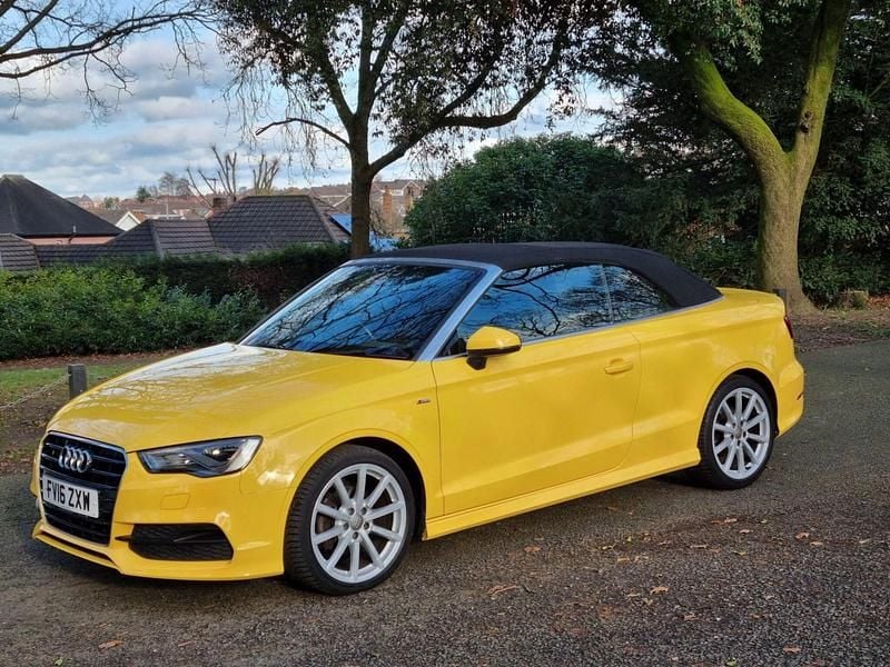 Used Audi A3 Cabriolet S-Line 2016 Yellow Cabriolet