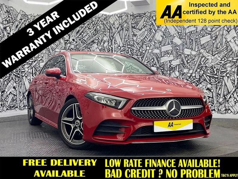 Red Used 2019 Mercedes A180 AMG line Hatchback | £13,695 (Fair price) - Image 1/2