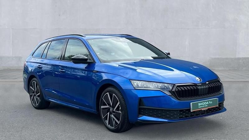 New Skoda Octavia SportLine 150 HP (110 kW) 2025 Race blue metallic