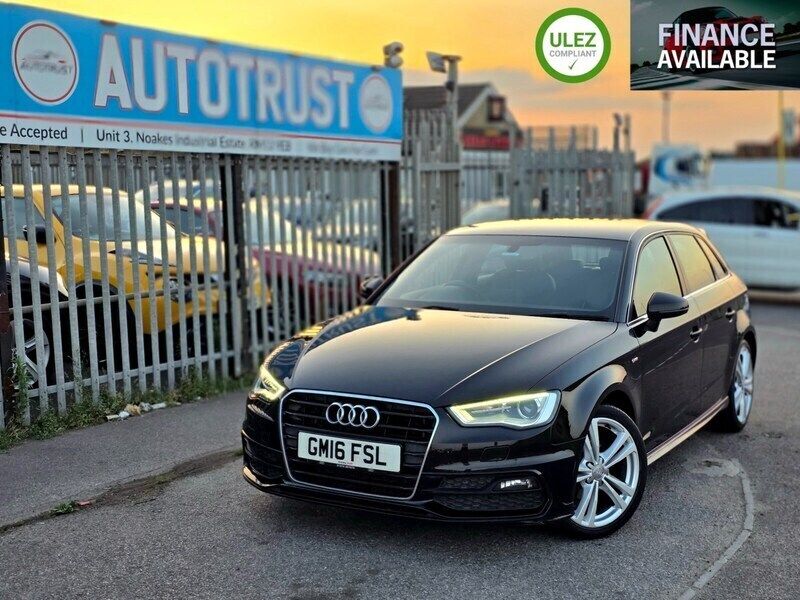 Black Used 2016 Audi A3 S-Line Hatchback | £10,495 (Fair price) - Image 1/3