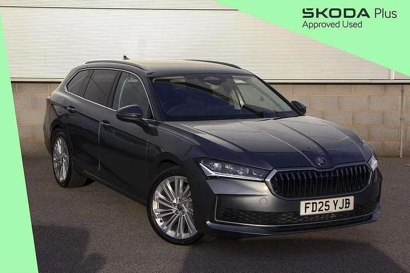 Graphite grey metallic Used 2025 Skoda Superb SE L Estate | £28,795 (A bit pricey) - Image 1/4
