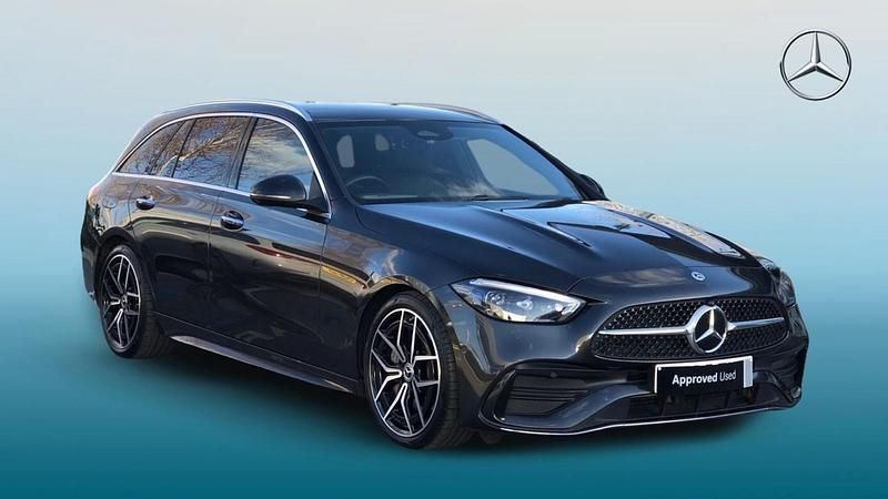 Grey Used 2025 Mercedes C300 AMG Line Premium Estate | £34,995 (Fair price) - Image 1/4