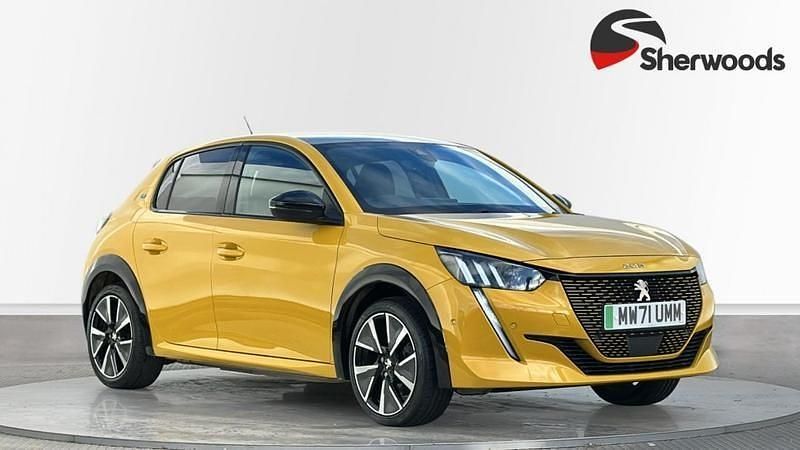 Used Peugeot e-208 GTi 100 kW (136 HP) 2022 Yellow Hatchback