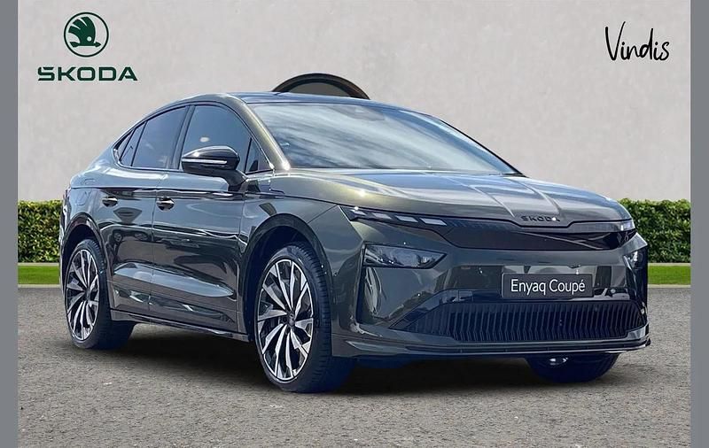 Green Used 2025 Skoda Enyaq iV SportLine SUV | £41,077 - Image 1/4