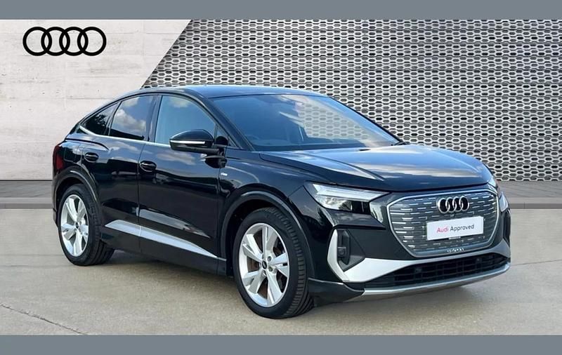 Black Used 2022 Audi Q4 Sportback e-tron S-Line SUV | £23,347 - Image 1/4