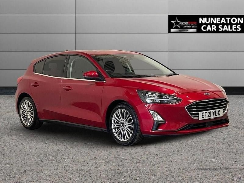 Red Used 2021 Ford Focus Titanium X Hatchback | £12,200 (Good price) - Image 1/4