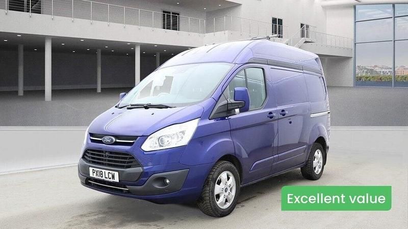 Blue Used 2018 Ford Transit Custom Limited | £11,994 (A bit pricey) - Image 1/4