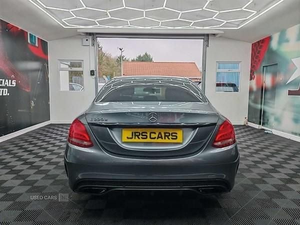 Used Mercedes C220 AMG line 170 HP (125 kW) 2018 Grey Sedan
