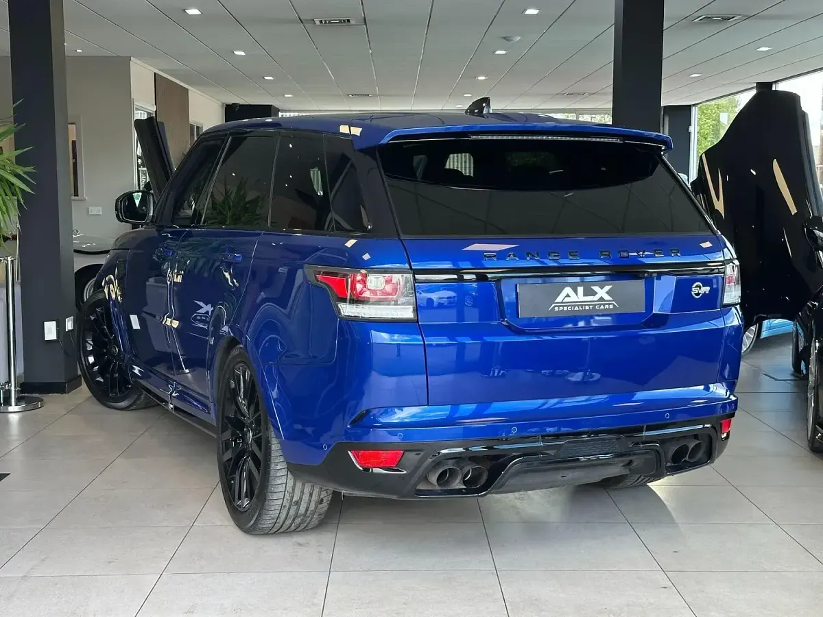 Begagnad Land Rover Range Rover Sport SVR 2017 Blå SUV