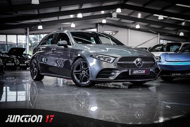 Grey Used 2018 Mercedes A250 AMG line Hatchback | £15,988 (Good price) - Image 1/3
