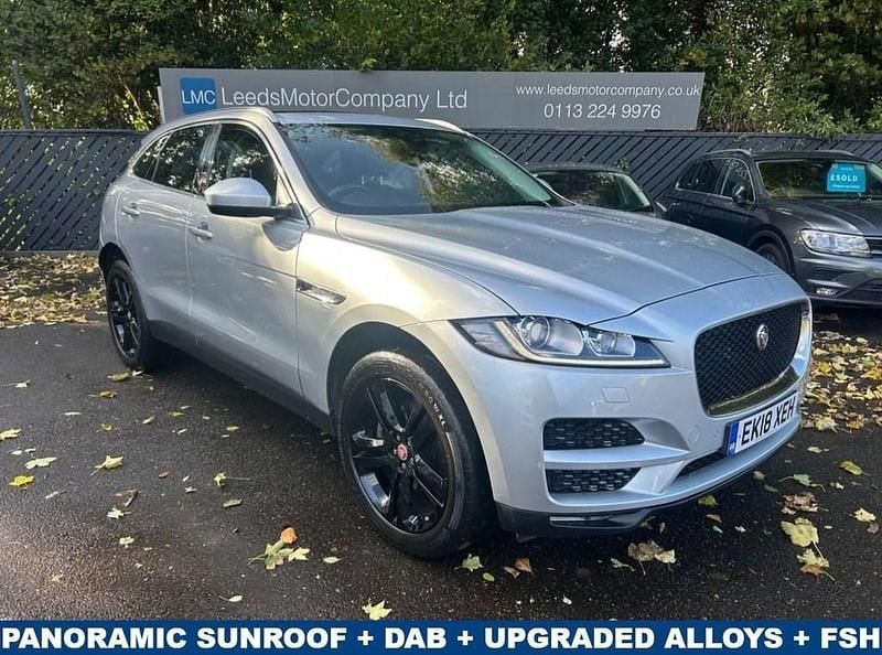 Silver Used 2018 Jaguar F-Pace Portfolio SUV | £17,495 (Fair price) - Image 1/4