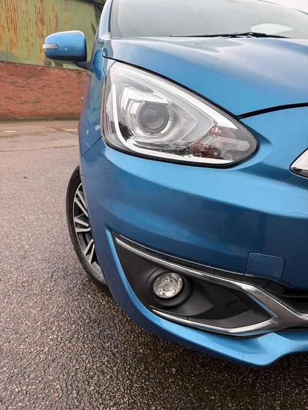 Used Mitsubishi Mirage 2018 Blue Hatchback