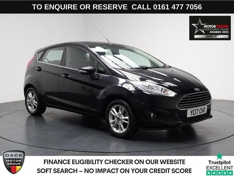 Black Used 2017 Ford Fiesta Zetec Hatchback | £6,780 (Good price) - Image 1/3
