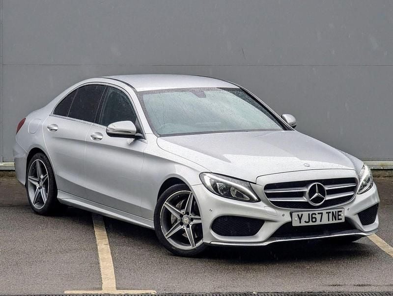 Silver Used 2017 Mercedes C200 AMG line Sedan | £13,795 (Fair price) - Image 1/4