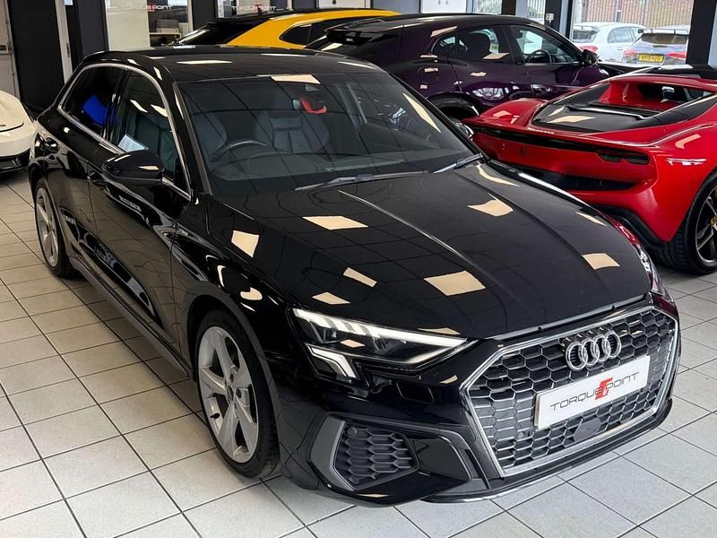 Used Audi A3 Sportback S-Line 2022 Black Hatchback