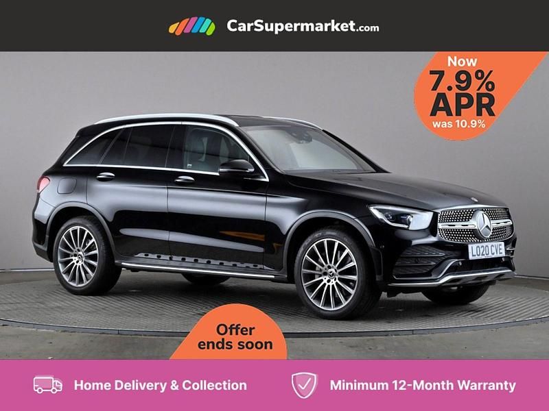 Black Used 2020 Mercedes GLC300 AMG Line Premium Estate | £25,976 (Fair price) - Image 1/3